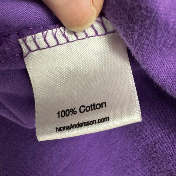 Hanna Andersson Purple Multi Color Lady Bug Print Long Sleeve Top Girls 8 - Picture 5 of 6